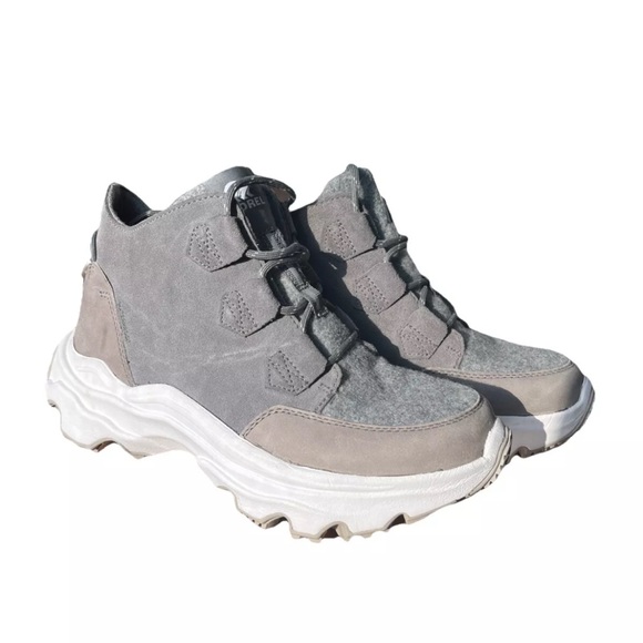 Sorel Kinetic Caribou Waterproof Boot size 8 Asphalt/Sea Salt - Picture 1 of 9